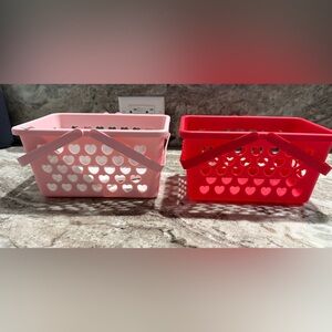 Target Bullseye Playground Valentine’s Day Pink & Red Heart Baskets